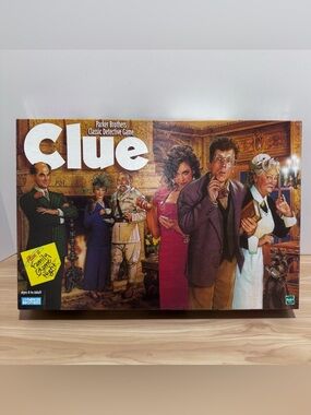 VINTAGE Clue COMPLETE Parker Brothers 1998 Classic Board Game Detective Whodunit